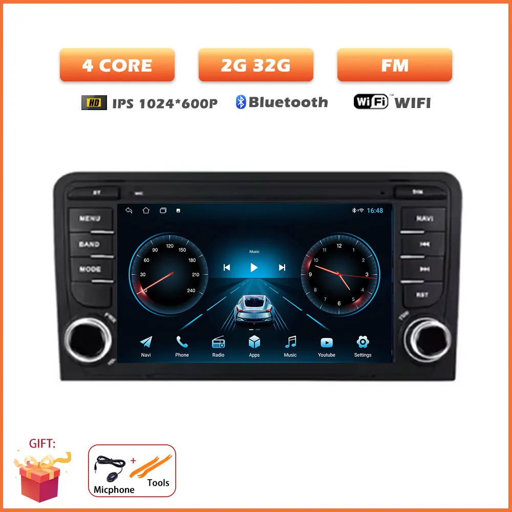 7-Inch Android Car Radio for Audi A3 with Wireless CarPlay - image 6