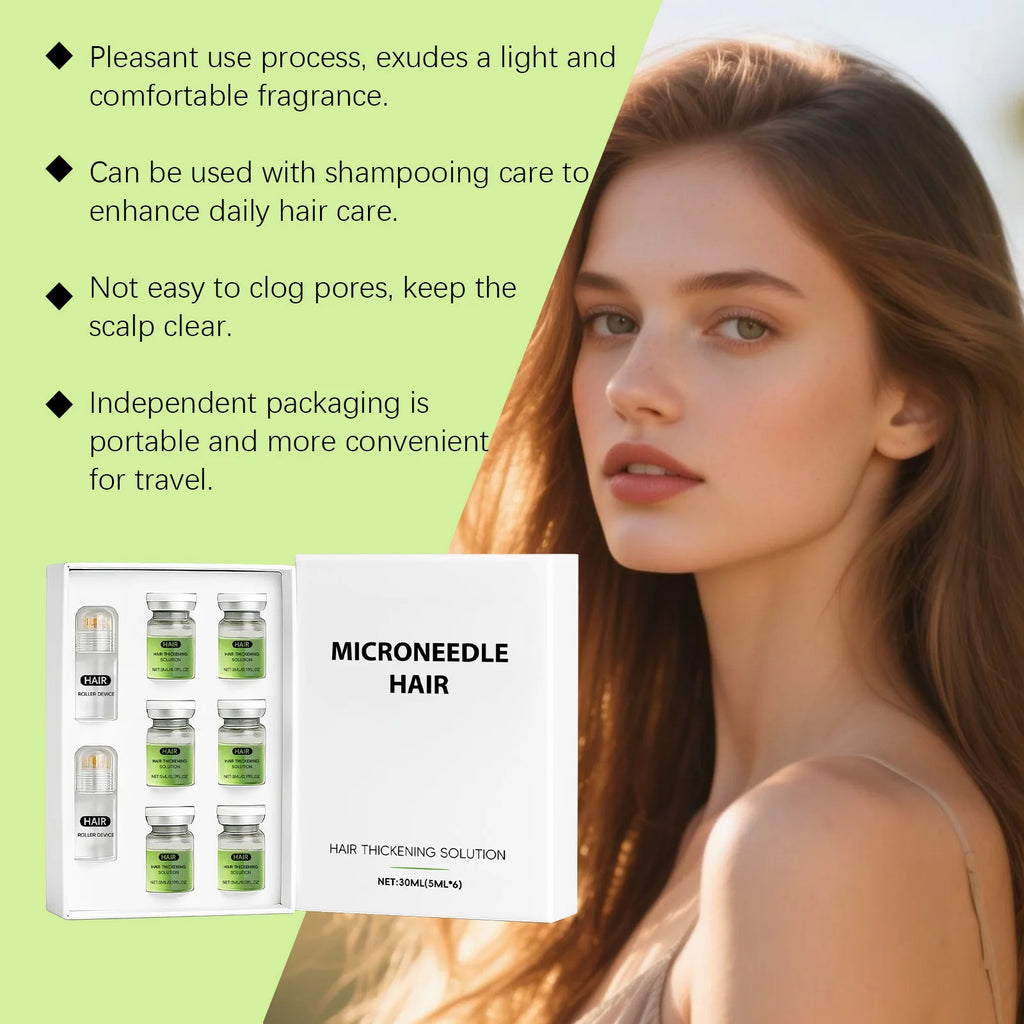 Microneedle Derma Roller with Hair Growth Serum for Thinning Hair - image 3