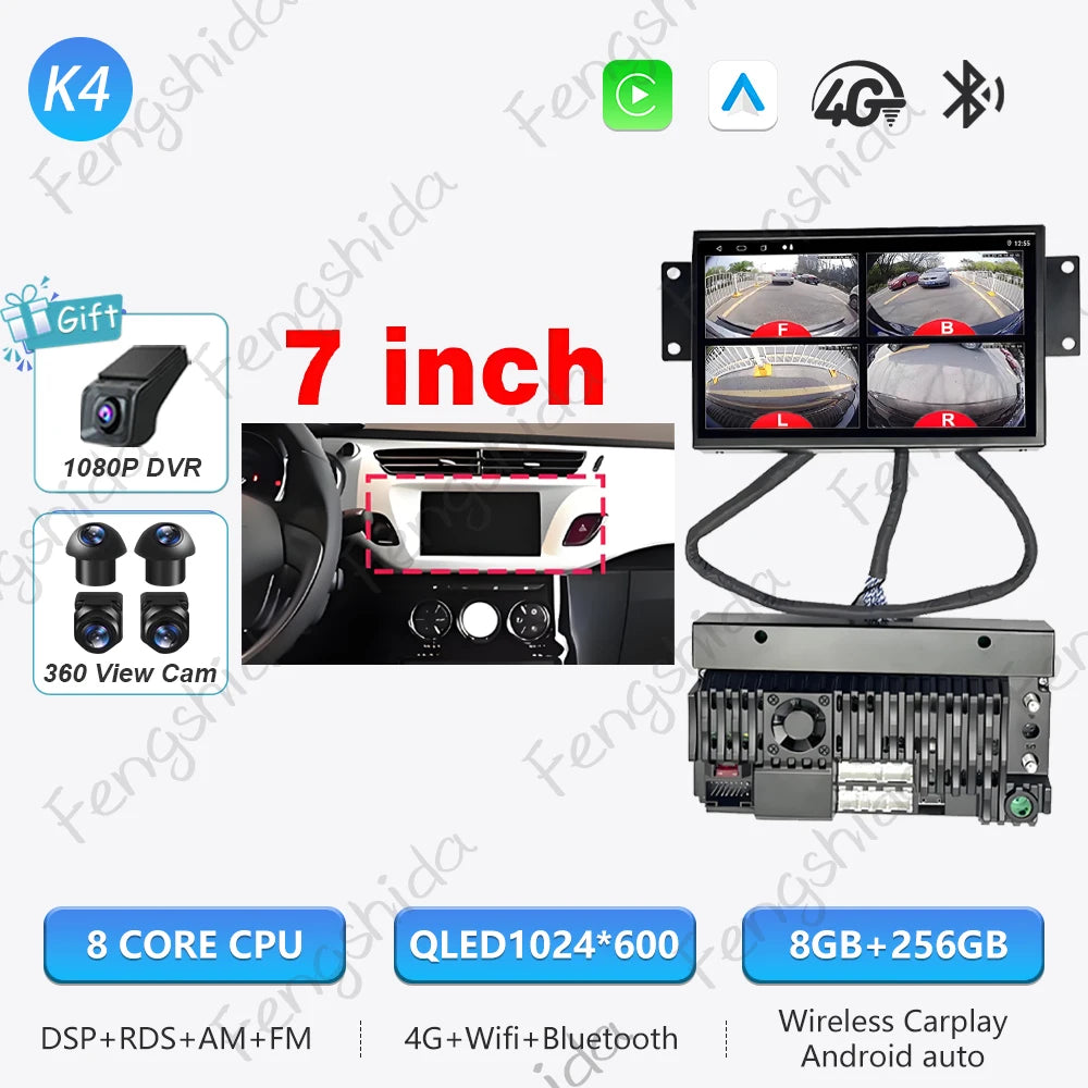 7-Inch Android Car Radio with GPS for Citroen C3 DS3 2010-2016 - image 10