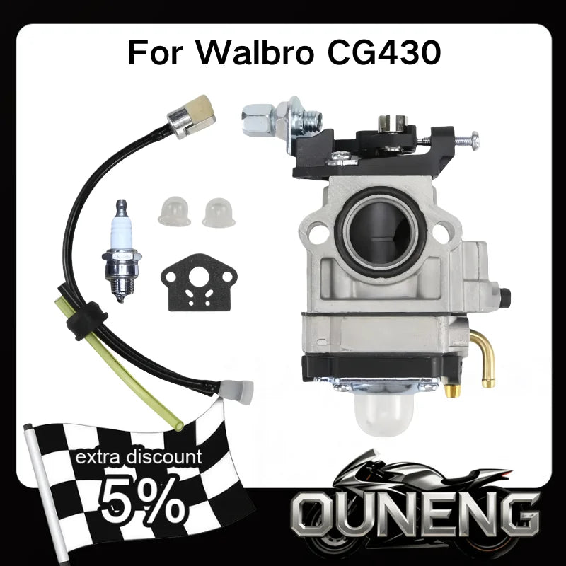 Walbro Carburetor Replacement for 43-52cc Lawn Mowers & Brush Cutters