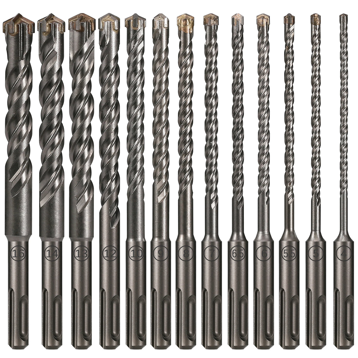 SDS Plus Masonry Hammer Drill Bit, 5-16mm x 160mm Cross Tip for Concrete