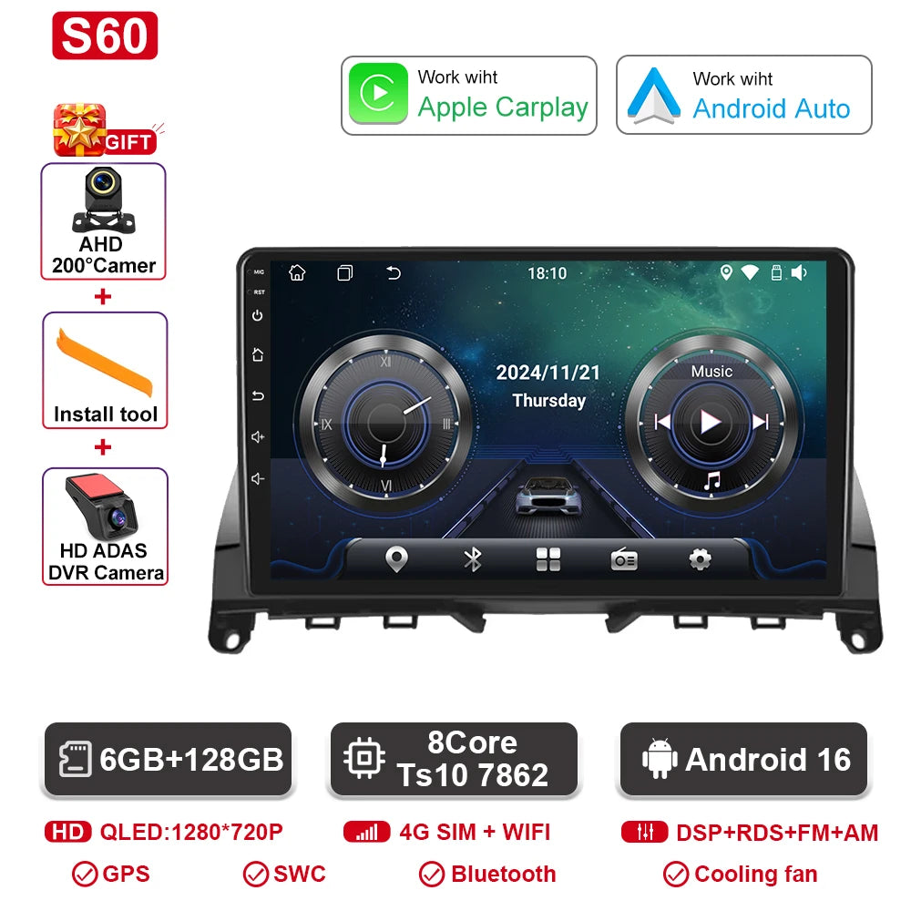 Mercedes C-Class W204 Android Multimedia System GPS & Bluetooth - image 23