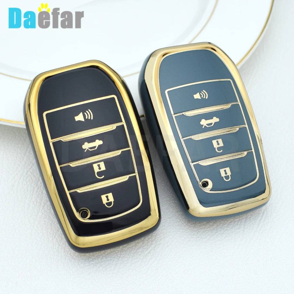 TPU Car Key Fob Cover for Toyota Hilux Rav4 Innova Fortuner