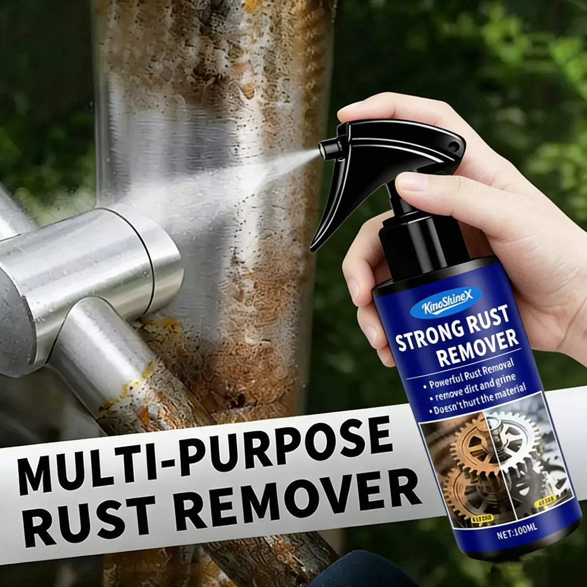 Car Rust Remover Spray 100ml - Metal & Exhaust Cleaner - image 3