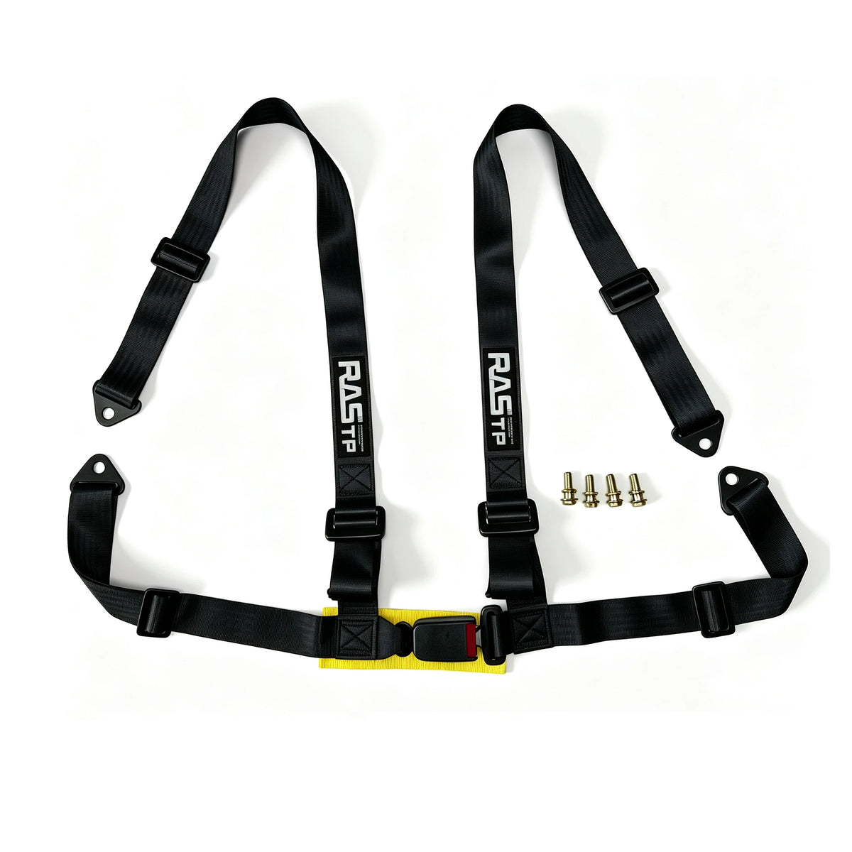 2" Universal 4PT 4 Point Racing Seat Belt Safety Harness Red/Blue/Black - image 10