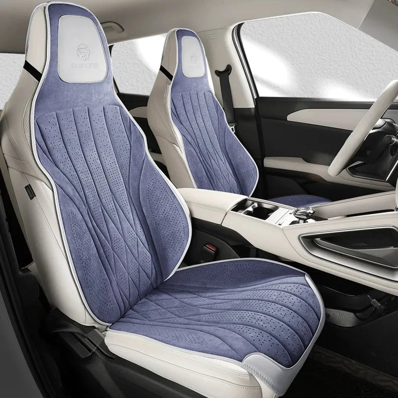 Perforated Suede-Finish Car Seat Covers, Single, Pair or Rear