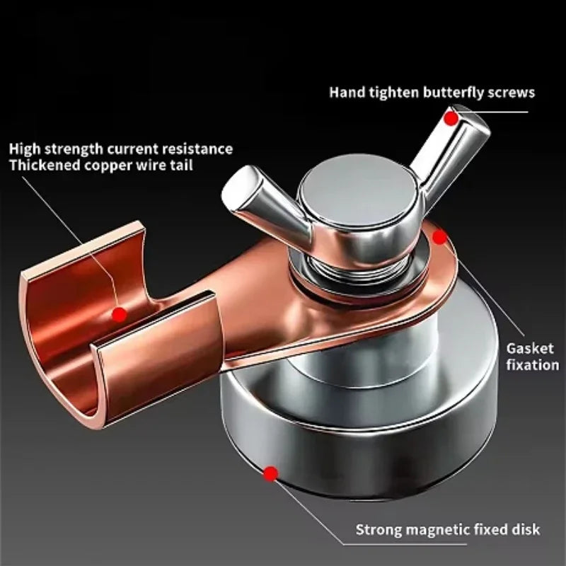 Welding Support Ground Clamp Tools Quick Welding Magnetic Ground Clamp for Smooth and Stable Welding Results