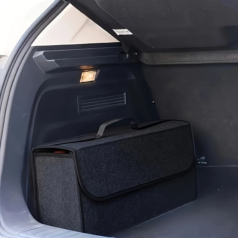 Foldable Car Trunk Organizer with Handles