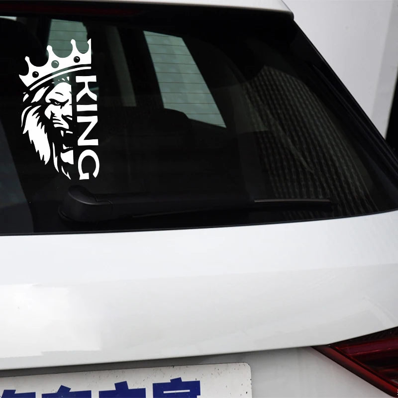 Lion With Crown Die-Cut Vinyl Sticker for Car Bumper and Laptop - view 7