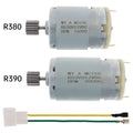 1pc R390/380 12 Teeth DC Motor 6/12V 12000-20000RPM Kids Ride On Toys Car Motor High Speed Electric Motor for Remote Control Car