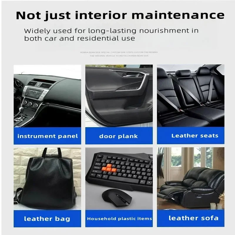 Car Interior Scratch Repair Paste Shine Restoration Black Interior Dashboard Plastic Surfaces