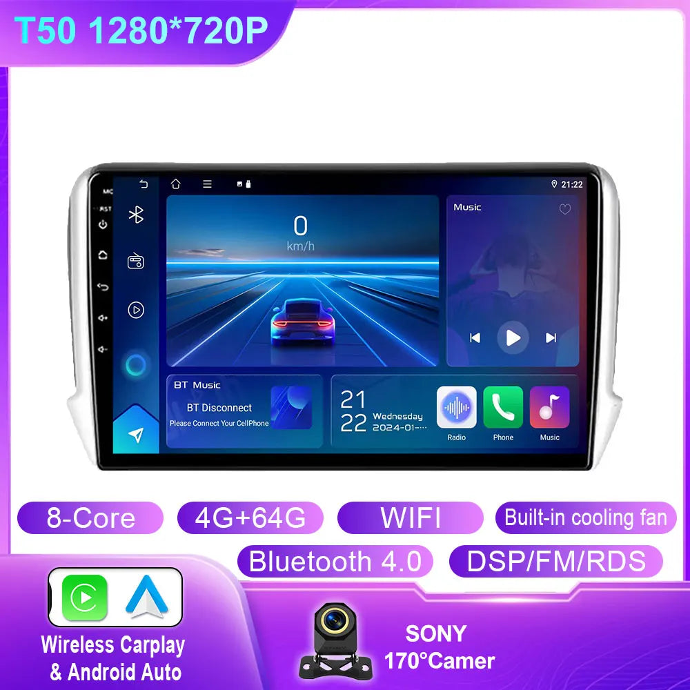 Android Car Stereo for Peugeot 2008/208 2012-2018 Touchscreen - image 8