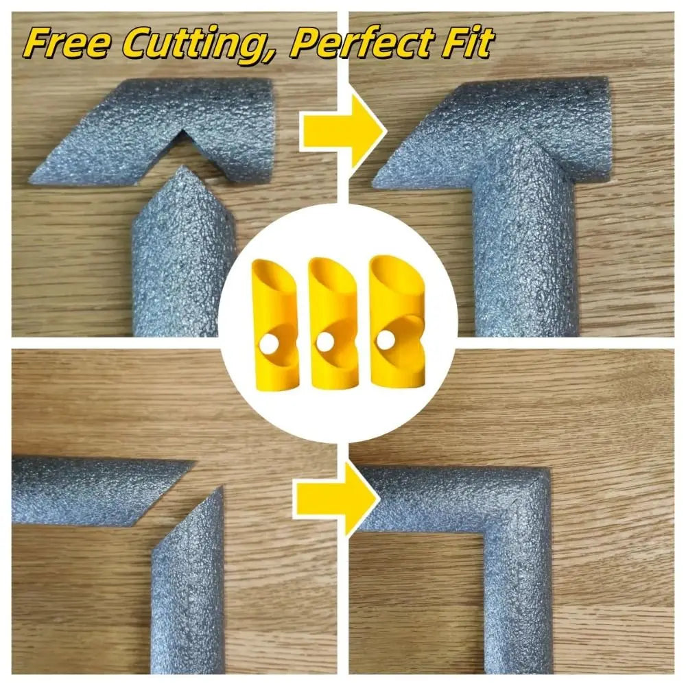 3-Piece Foam Pipe Insulation Cutting Guide