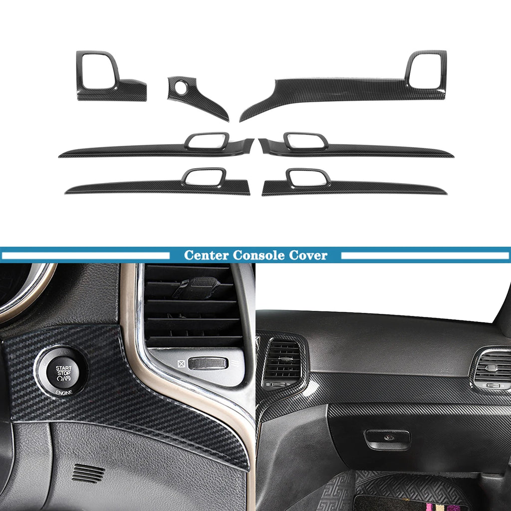 Car Center Console Panel Interior Handle Decoration Cover Trim for Jeep Grand Cherokee 2011-2016 2017 2018 2019 2020 Accessories