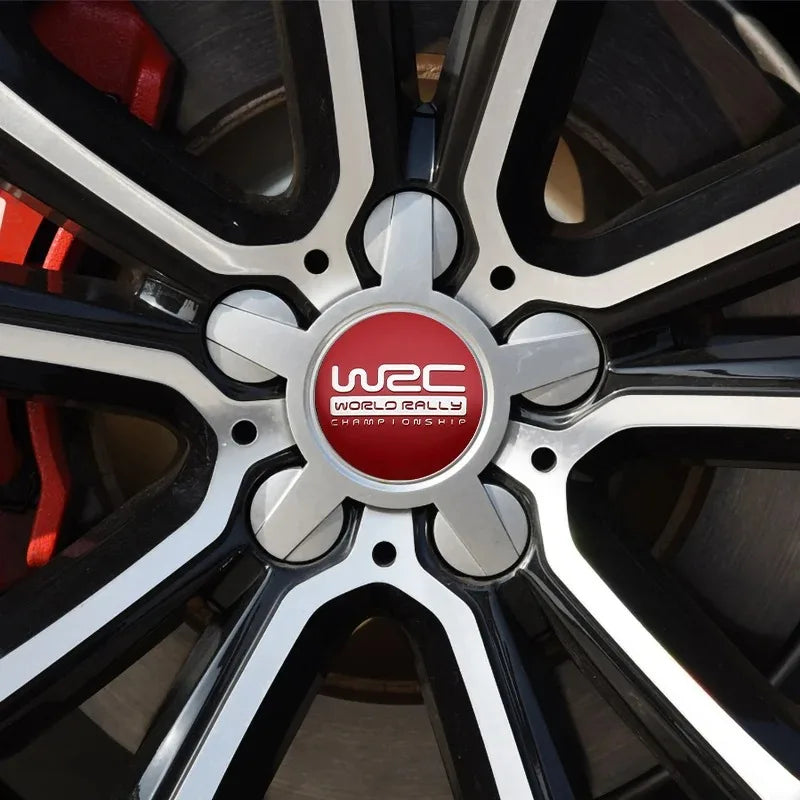 WRC Emblem Wheel Center Cap Stickers, 56/60mm 4-Pack - image 2