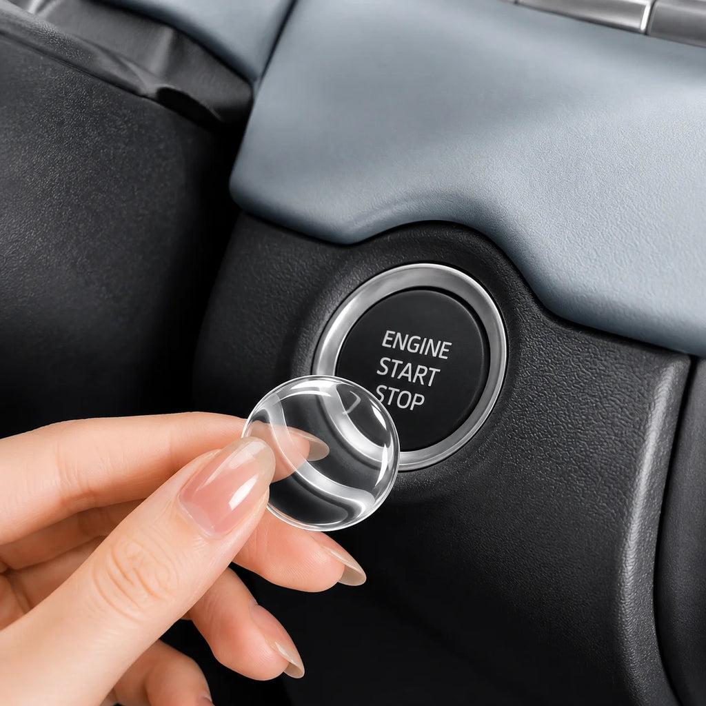 Crystal Clear Protective Sticker for Car Start Stop Button - view 4
