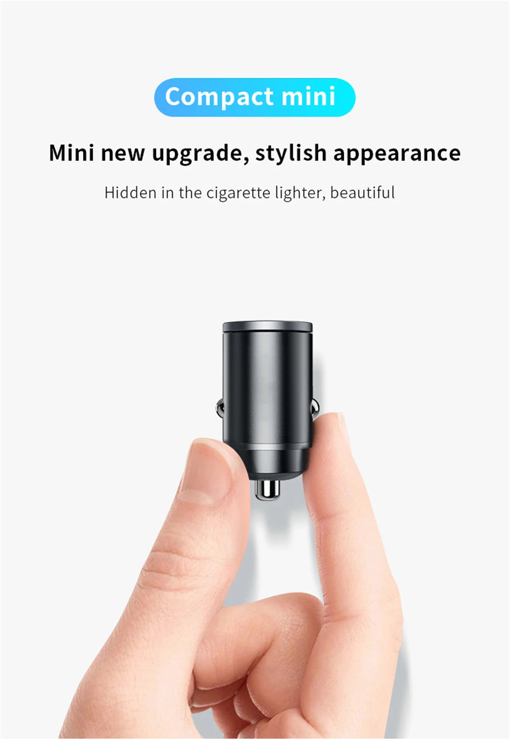 Dual USB Car Charger 30W Type-C & USB Fast Charging Adapter - image 8