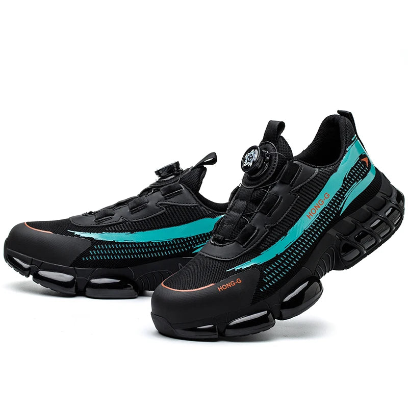 Men's Air-Cushion Steel Toe Sneakers with Rotating Buckle - image 18