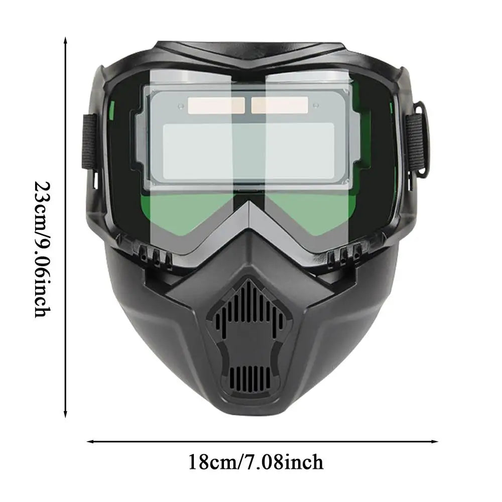 Auto Darkening Breathable Welding Helmet, Welder Face Protector Hood