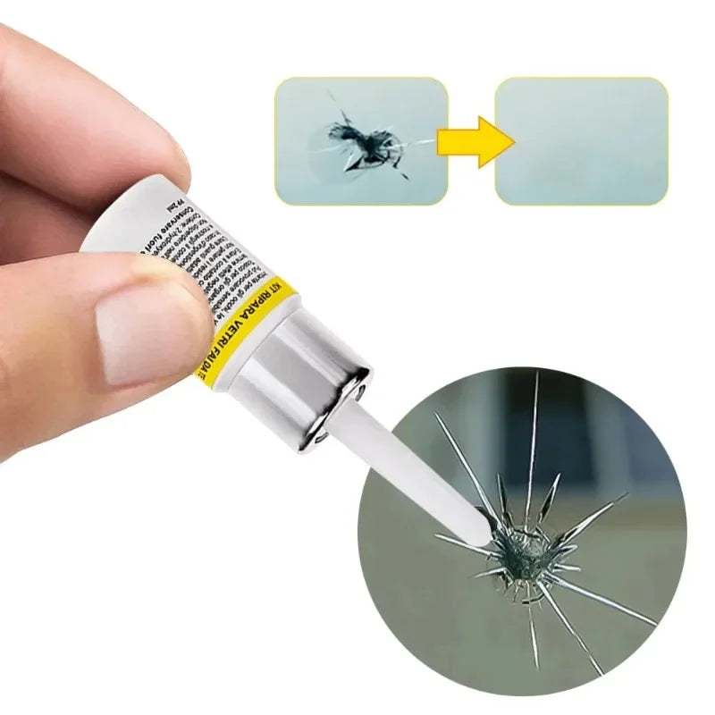 Car Windshield Crack Repair Kit – DIY Auto Glass Resin Fix