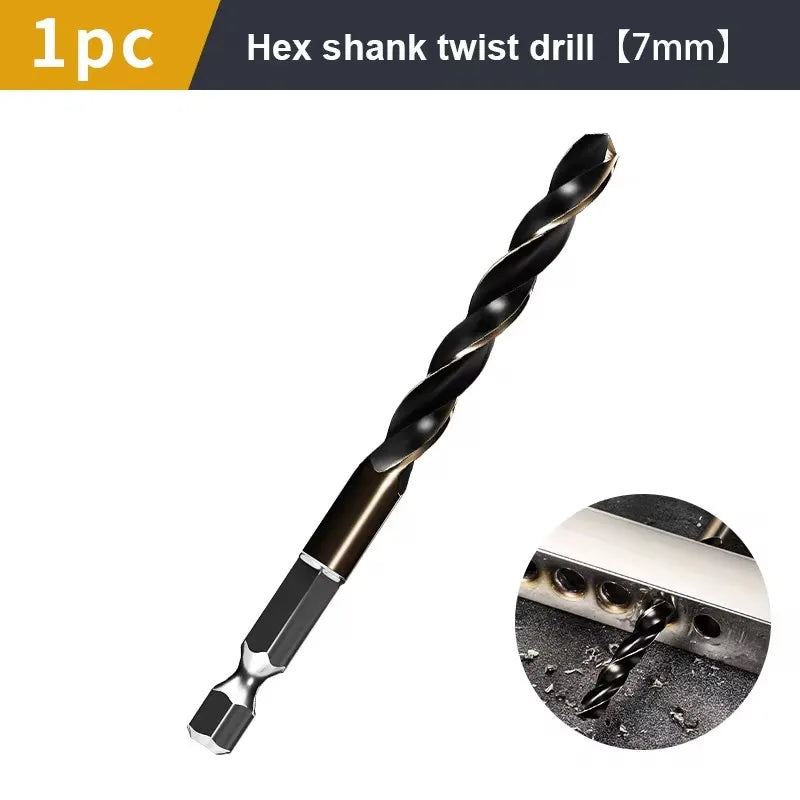 Hex Shank Twist Drill Bit Set - 1.5-7.5mm for Wood & Metal - image 7