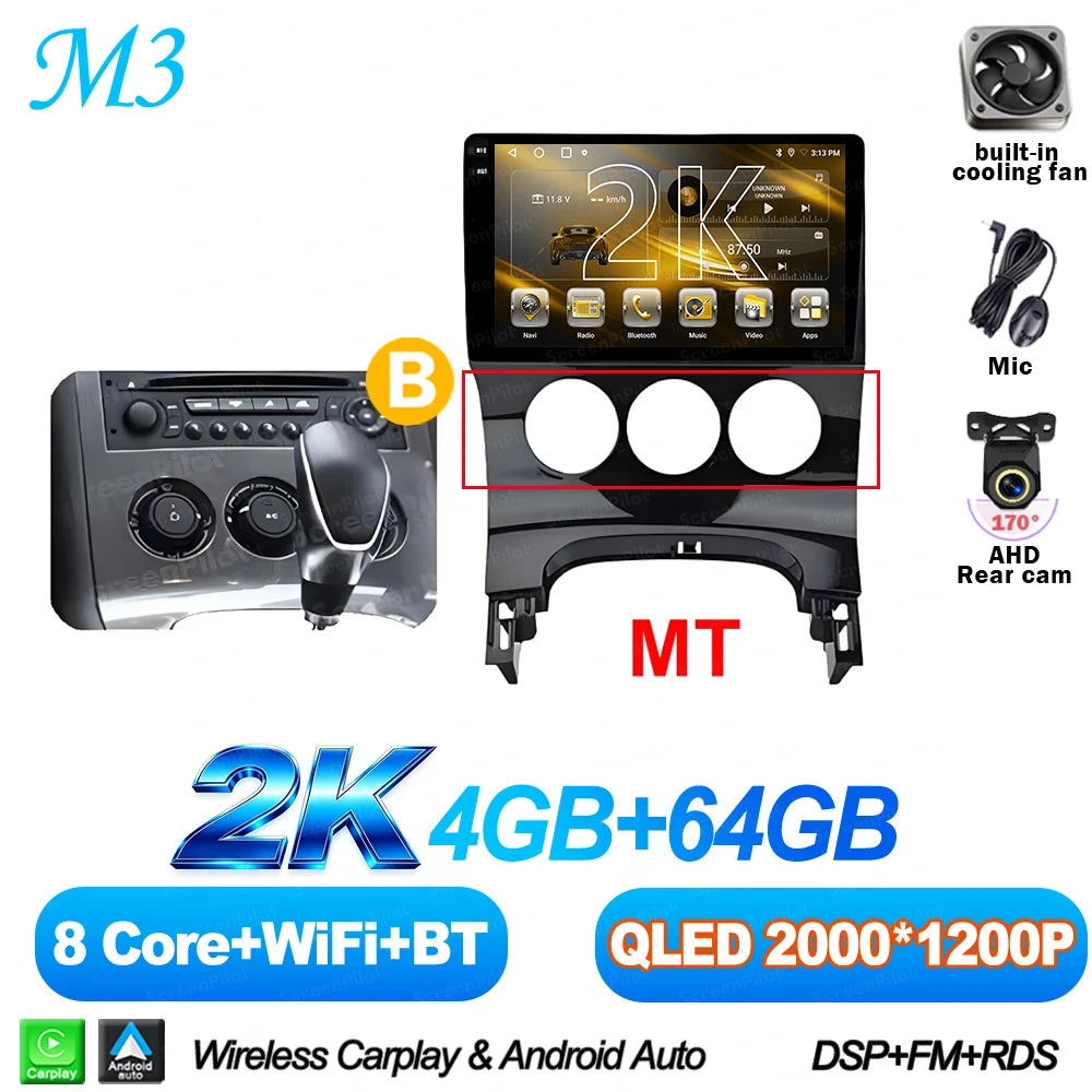 Peugeot 3008/5008 9" Android CarPlay Multimedia Player - image 10