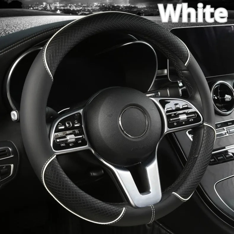 Diamond Texture Steering Wheel Cover, 14.5 to 15 Inch