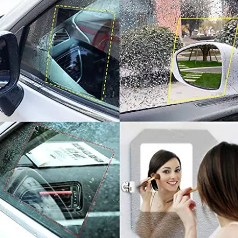 Rainproof Anti-Fog Film Pair for Car Side Mirrors and Windows