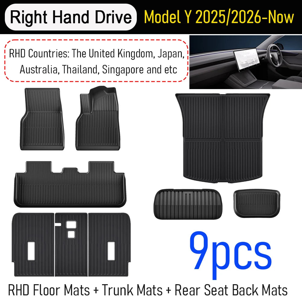 Tesla Model Y Juniper 2025-2026 TPE Floor Mats & Cargo Liner - image 15