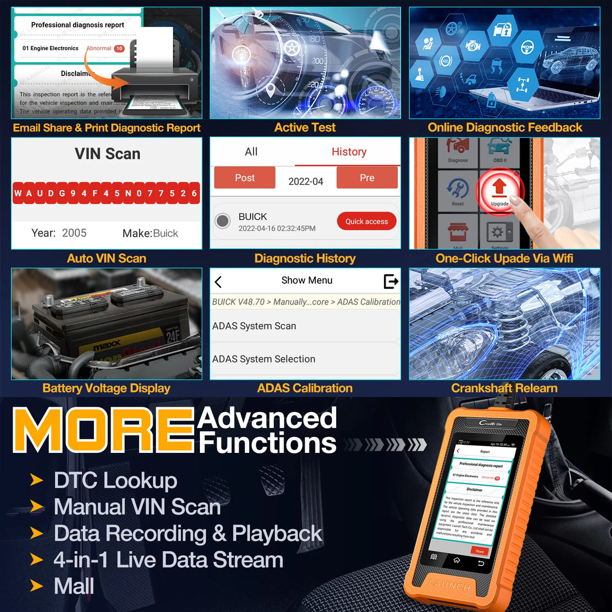 LAUNCH X431 OBD2 Diagnostic Scanner with Full System Coverage - image 6