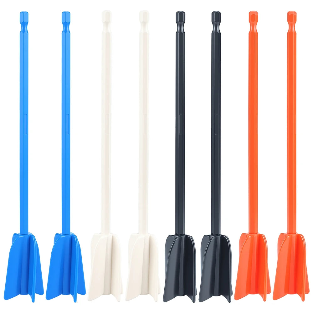 Epoxy Resin & Paint Mixer Paddle Drill Attachments, 8 Pc Reusable