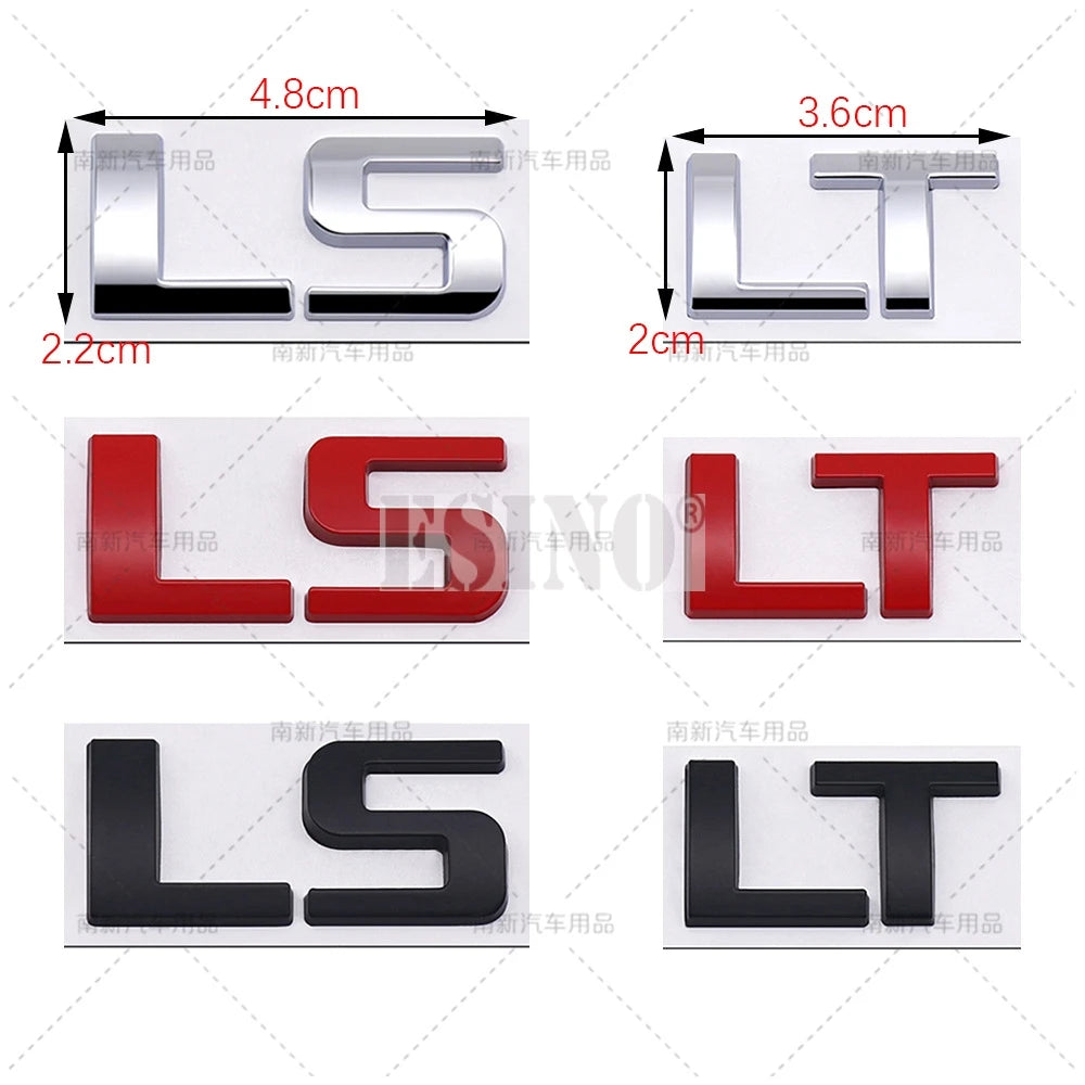 3D Metal LT/LS Badge Emblem for Chevrolet Silverado Suburban Tahoe - image 7