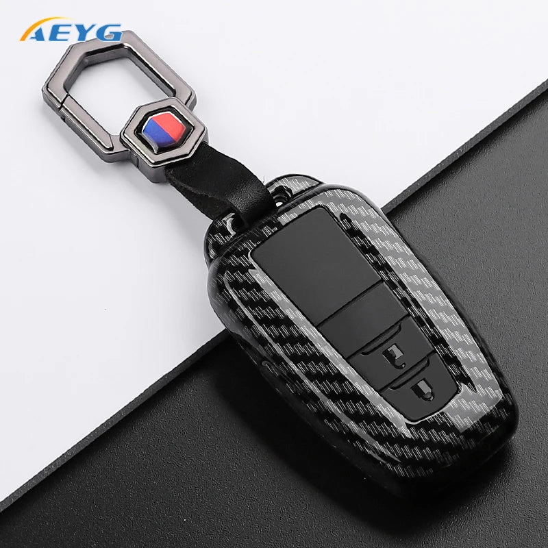 Carbon Fiber Key Fob Case for Toyota 2018-2022 Camry RAV4 Prius