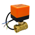 Electric Motorized Ball Valve 1/2" 3/4" 1" Brass 2-Way 3-Wire