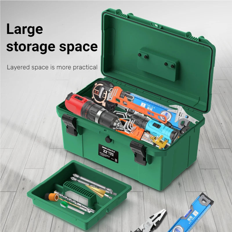 BAOLIAN Portable Plastic Tool Box Waterproof Professional MF Electrician Storage Protective Shockproof Suitcase Tool Box