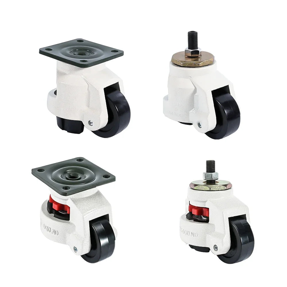 Heavy-Duty Industrial Swivel Caster – 500kg Load, Level Adjustment