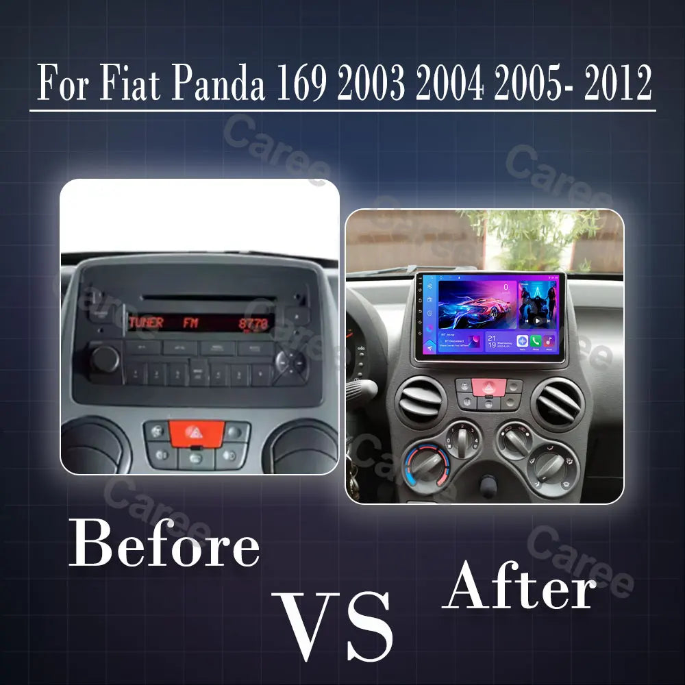 Fiat Panda 2003-2012 Android GPS Car Radio with CarPlay - image 2