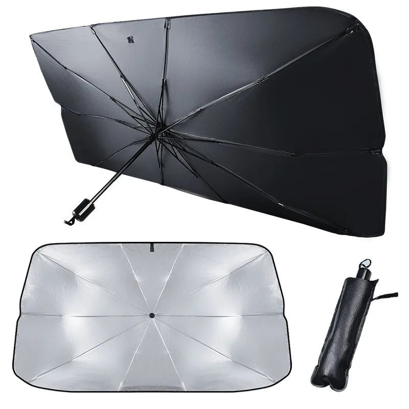Retractable Umbrella Windshield Sun Shade