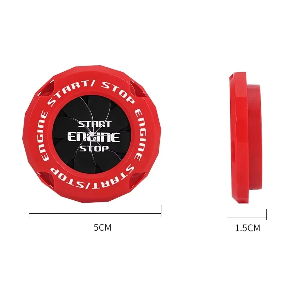 Rotating Start Stop Button Protective Cap for Car and Motorcycle - view 5