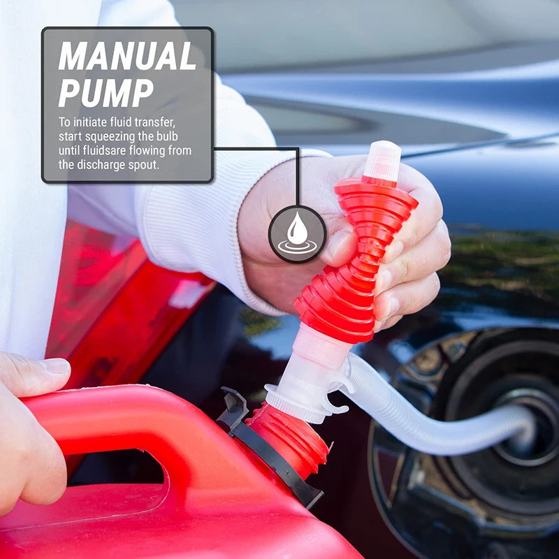 Truck Car Hand Fuel Pump Oil Gasoline Diesel Transfer Sucker Manual Fuel Pump Petrol Liquid Syphon Suction Fuel Transfer Pump