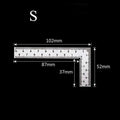 Stainless Steel Square Ruler – Small Layout Measuring Tool