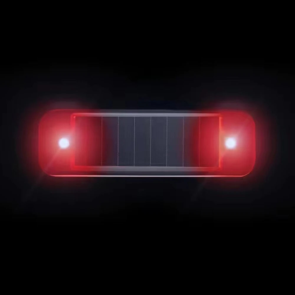 Mini Solar LED Dummy Car Alarm Light, Flashing Anti-Theft Warning Lamp