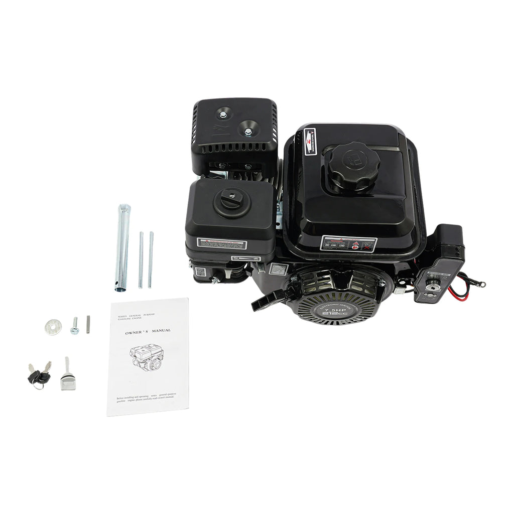 7.5HP 210cc 4-Stroke Gas Engine, Electric/Hand Start