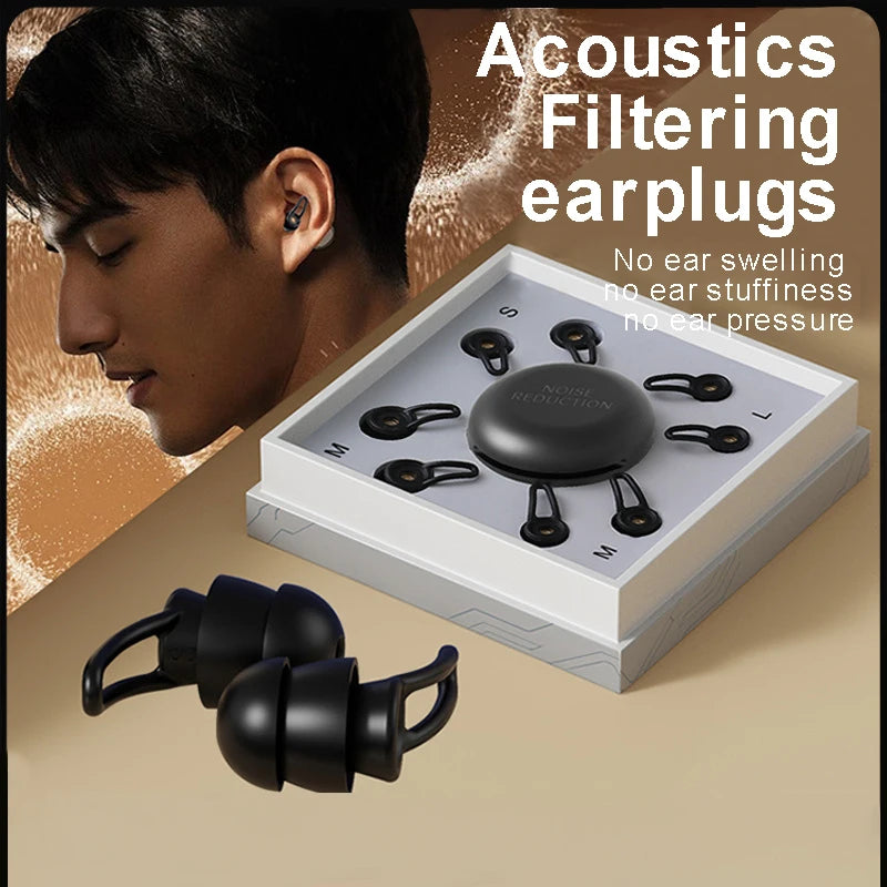 Soft Silicone Noise-Reducing Sleep Earplugs - image 2