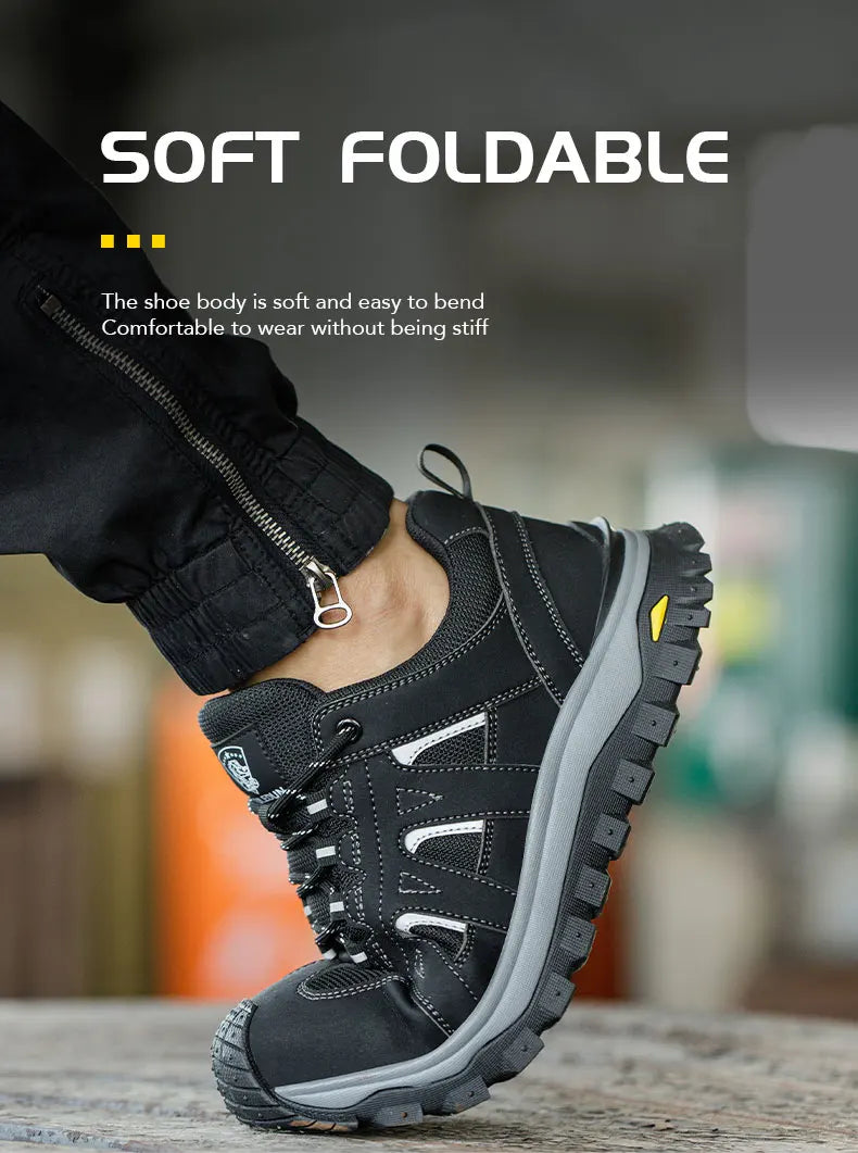 Men's Lightweight Steel Toe Slip-Resistant Work Boots - image 16