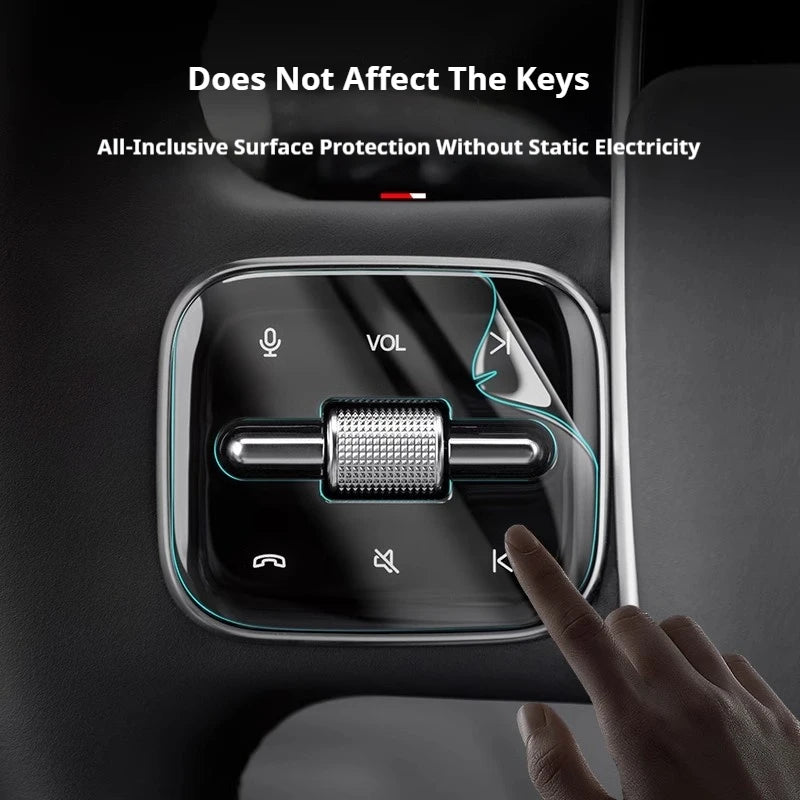 Car Interior Protection Film For Ford F-150 2022-2023 F150 TPU Clear Self-adhesive Console Gear GPS Screen Anti Scratch Sticker