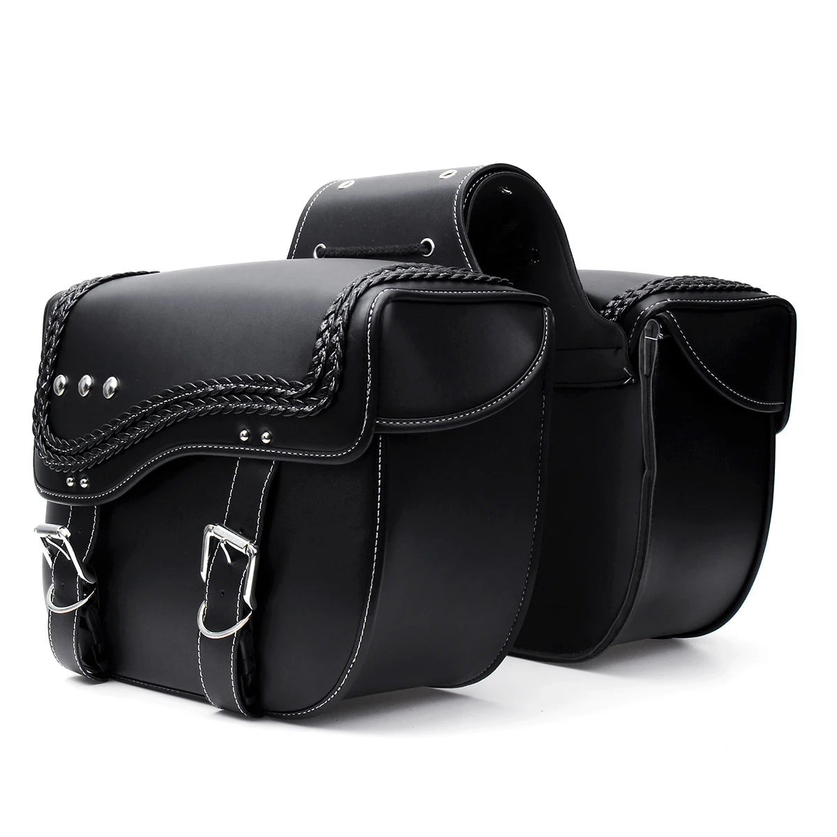 Large Motorcycle Saddlebags Pair for Sportster 883/1200 - image 9