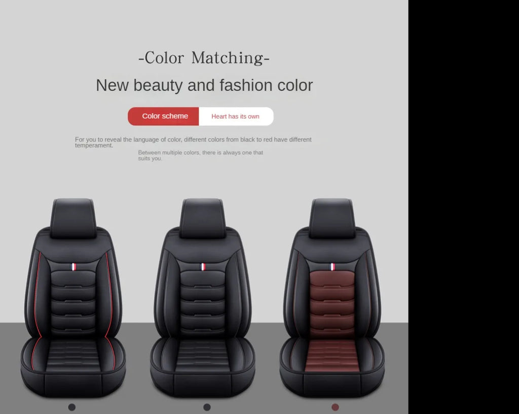 PU Leather Car Seat Covers for BMW 5 Series (F10, G30, E60 and More)