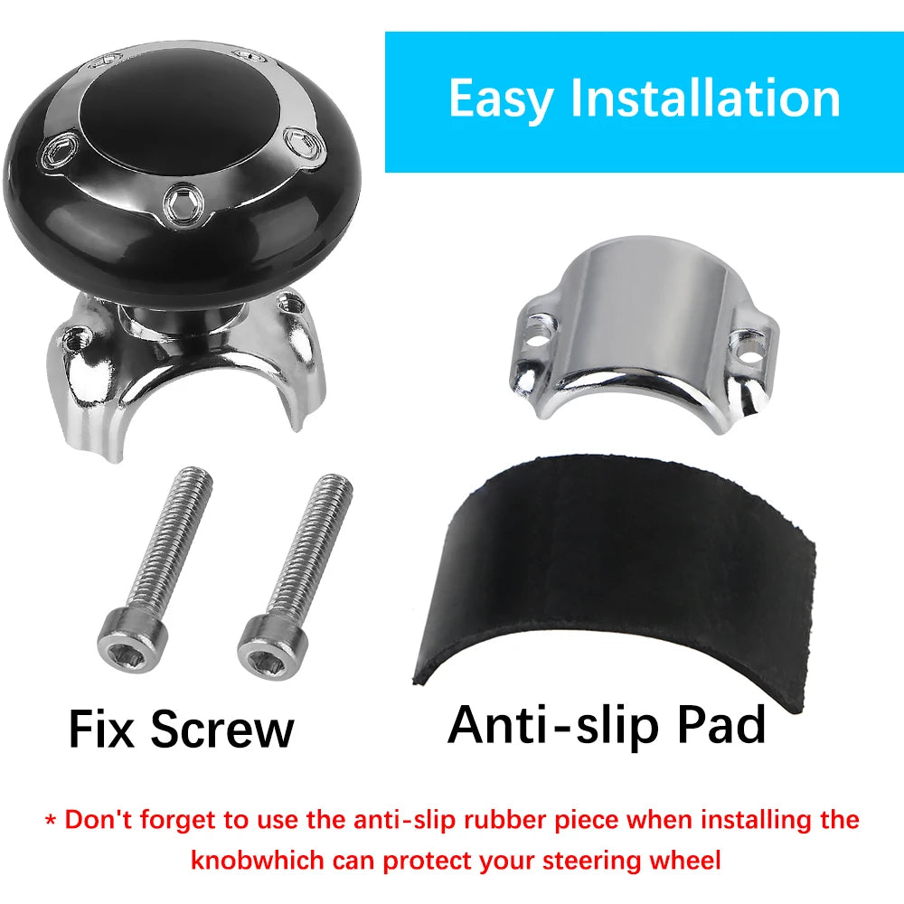 Steering Wheel Booster Car Turning Steering Wheel Ball Handle with Spinner Knob Rotating Steering Wheel Spinner Knob