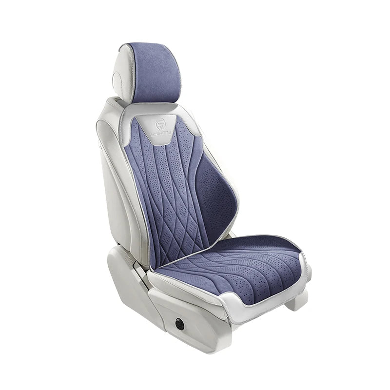 Perforated Suede-Finish Car Seat Covers, Single, Pair or Rear
